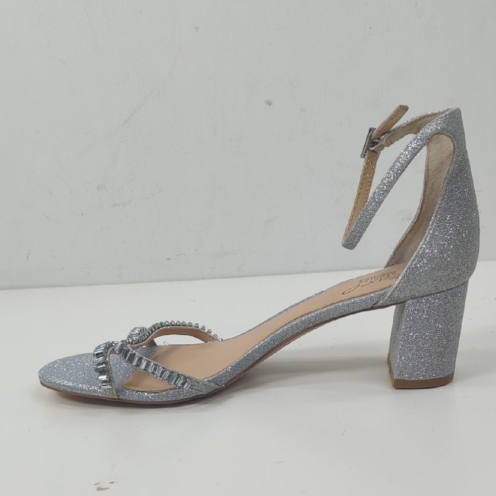 New Jewel Badgley Mischka Womens Joanne Jeweled Strappy Sandals Size 10 - Picture 3 of 9